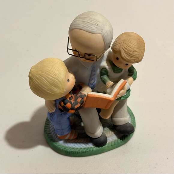 Enesco 1985 Grandpa and Grandkids Figurine, RARE, Country Cousins Kids - Picture 5 of 8
